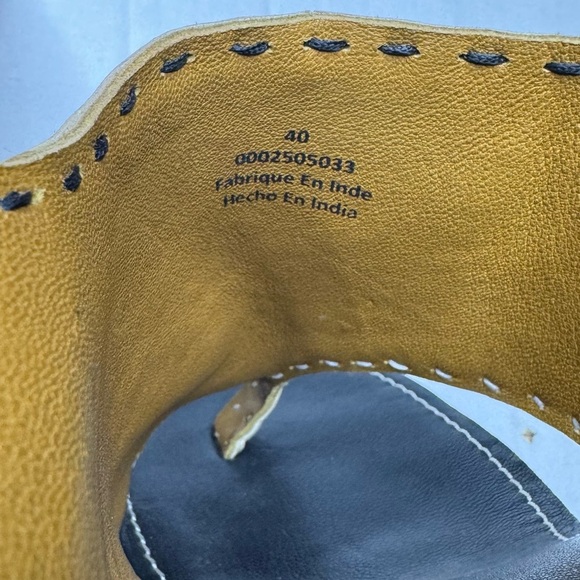 Free People Marlowe Sling Back Block Heels In Tan Leather Shoes Size: US 10 - Picture 9 of 13